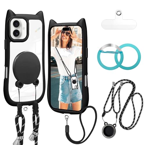 Amazon.co.jp: iPhone 17 ケース クリア スマホストラップ 首掛け