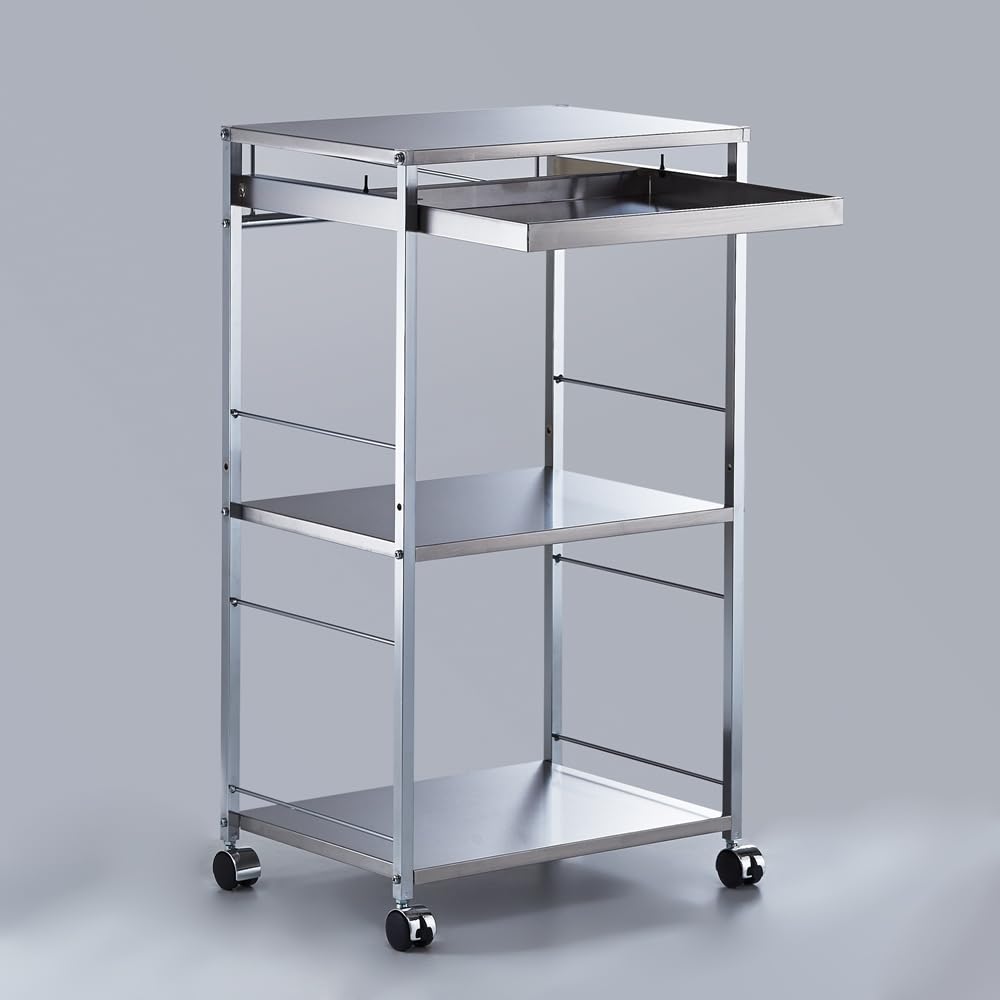 Amazon.co.jp: ディノス キッチン収納 キッチン 収納カート ステンレス