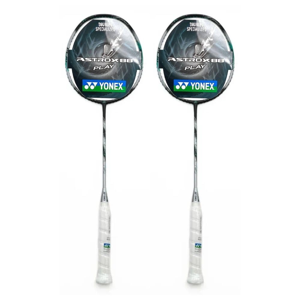 Amazon.com: 2X Yonex Astrox 88 Play (Silver/Black) Pre-Strung