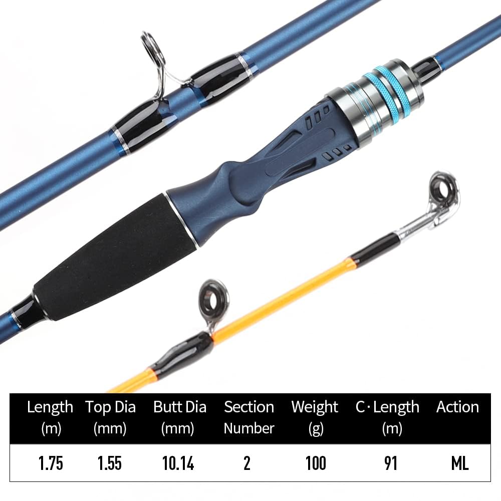 Amazon | イカメタルロッド ベイト イカメタル 1.75m (1.75m, ベイト