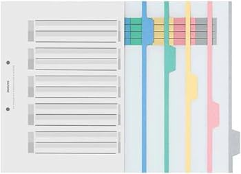 Amazon | コクヨ(KOKUYO) ファイル インデックス 仕切カード PP A4 5山
