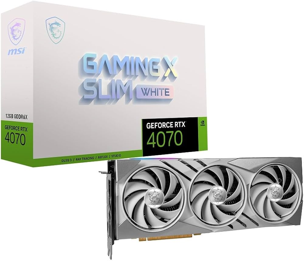 Amazon | MSI GeForce RTX 4070 GAMING X SLIM WHITE 12G グラフィック