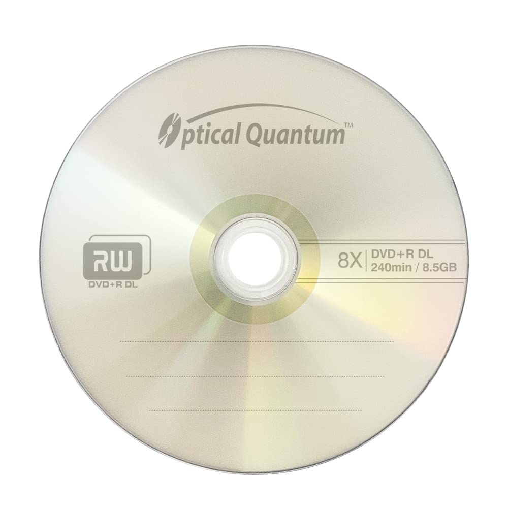 Amazon.com: Optical Quantum 8X 8.5GB Double Layer DVD+R DL