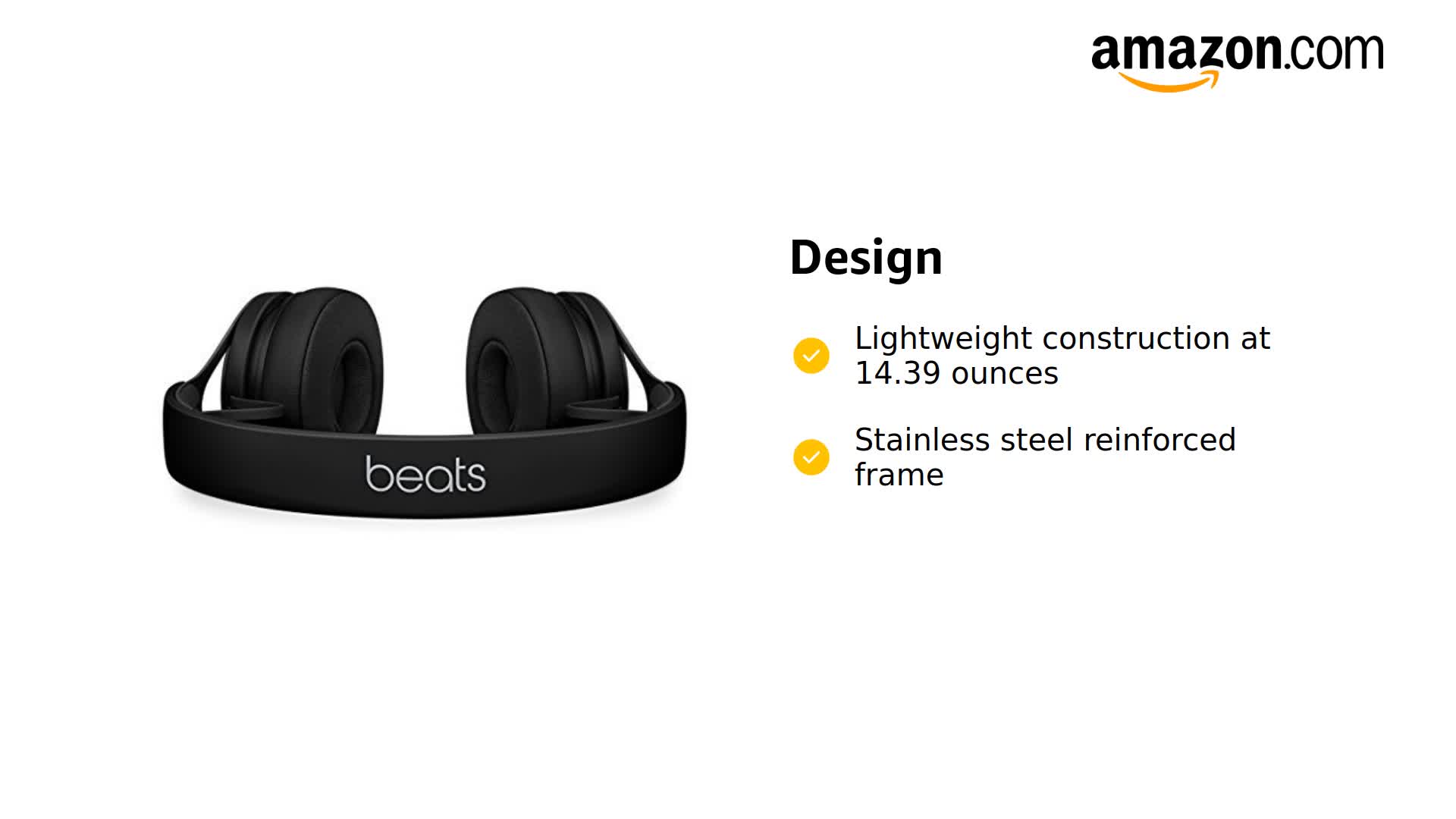 Amazon.com: beats by Dr. Dre EP On-Ear Headphones - Black (Renewed