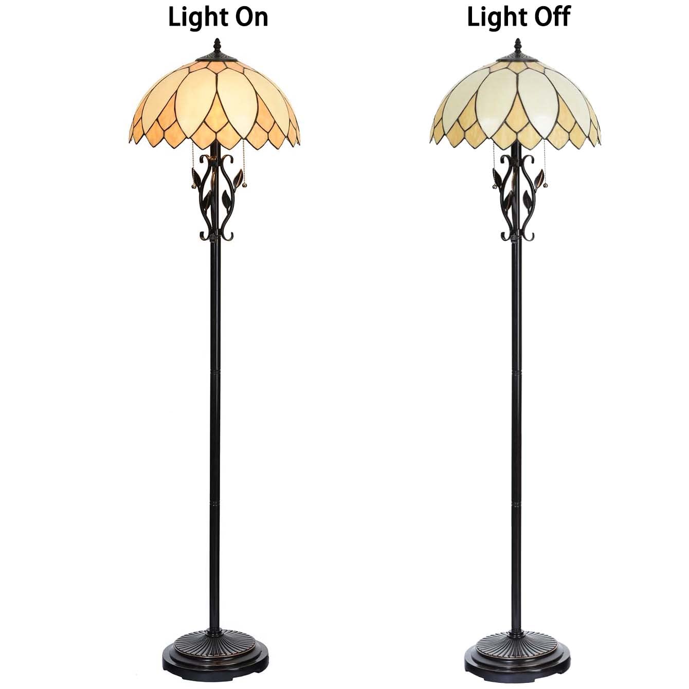 Amazon.co.jp : フロアライト フロアランプ ステンドグラス ランプ