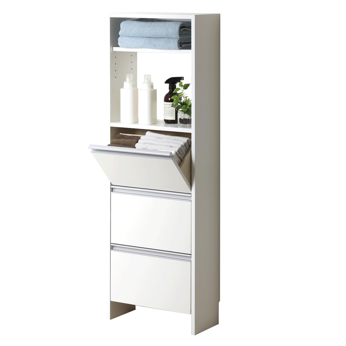 Amazon｜川口工器 ランドリー収納 薄型 ラック サニタリーチェスト