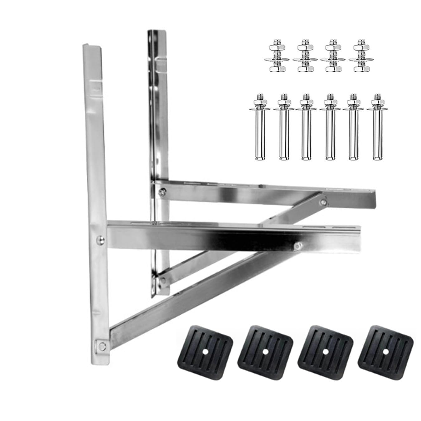 Amazon.co.jp: ステンレス製 エアコン室外ユニット用据付架台 壁面用