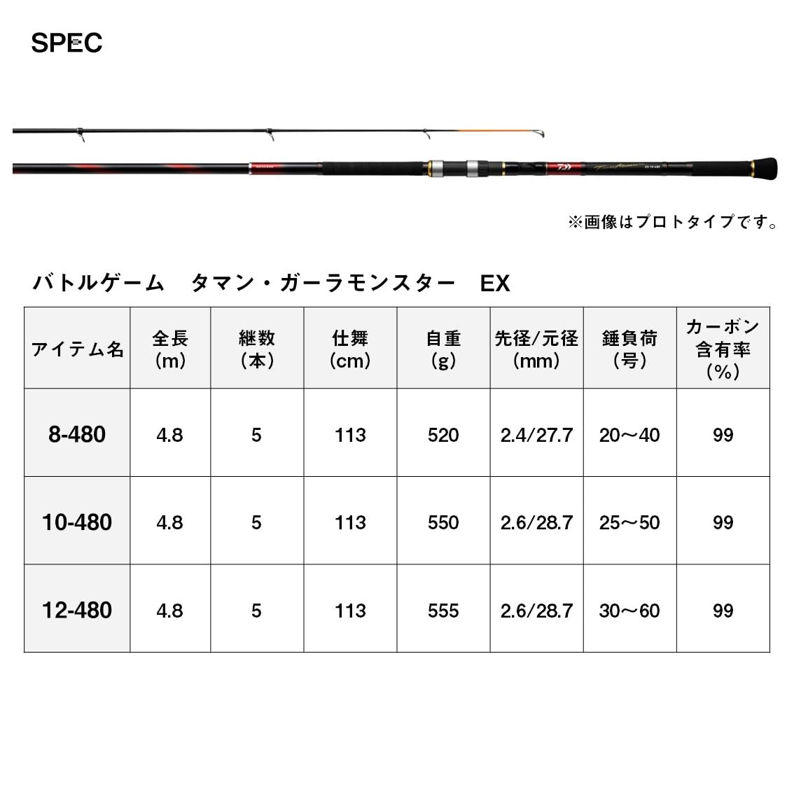 Amazon | ダイワ(DAIWA) タマン竿 バトルゲーム ガーラモンスターEX 12