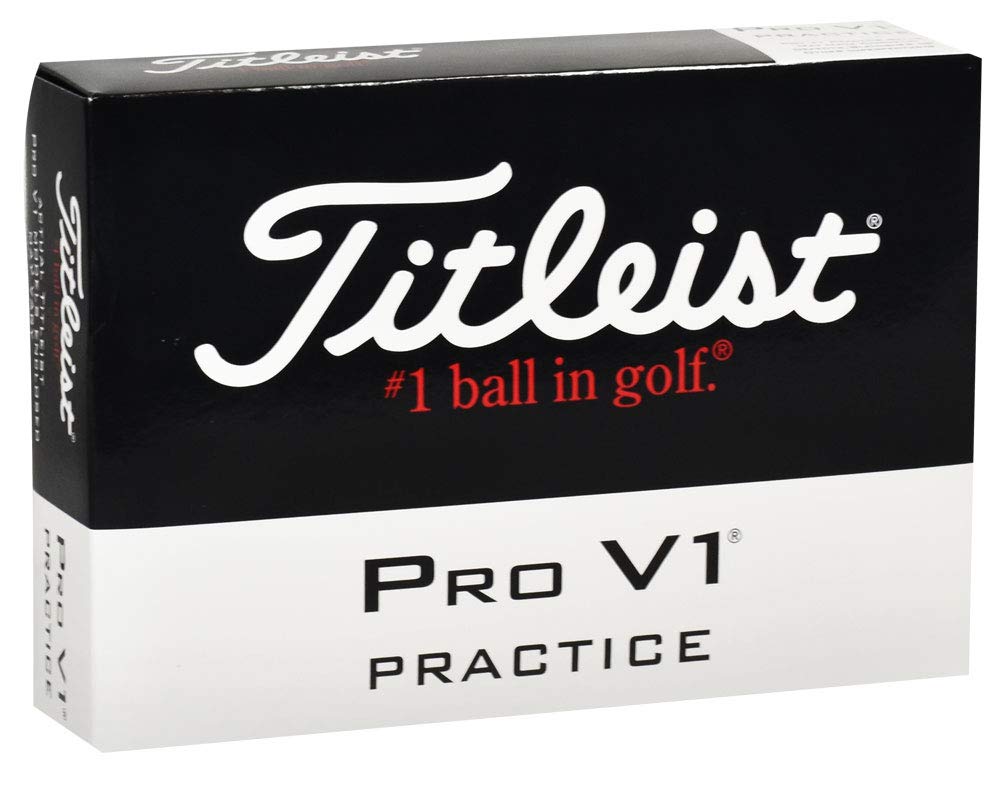 Amazon | Titleist Pro V1 Practise Golf Balls, White (One Dozen