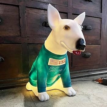 Amazon.co.jp: スタチュー ウィズライト (USAドッグ) 照明 バドライト