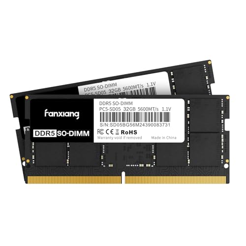 Amazon.co.jp: Fanxiang DDR5 64GB(2x32GB)5600MHz RAM ノートPC用