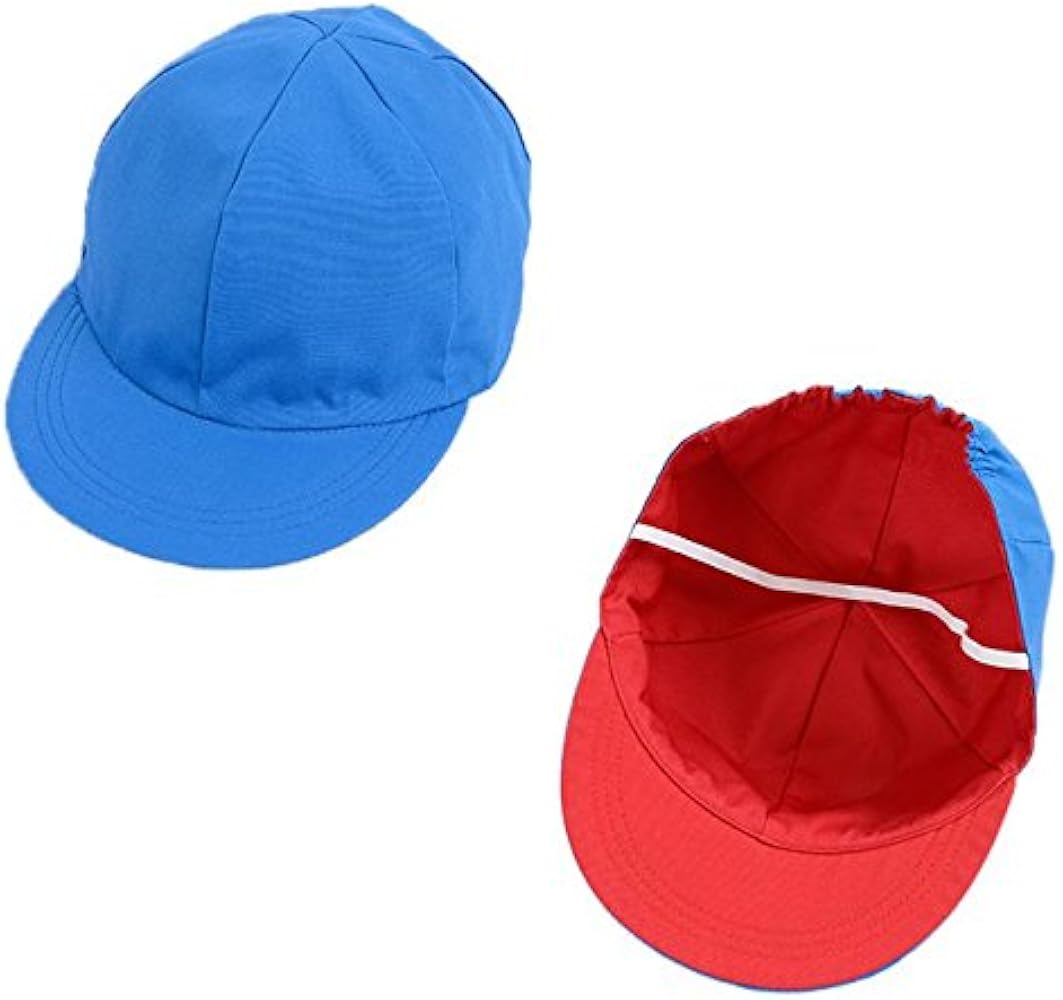 Amazon.co.jp: [Happy Beans!] 青赤体操帽子 ﾘﾊﾞｰｼﾌﾞﾙ 体育帽子 日本製