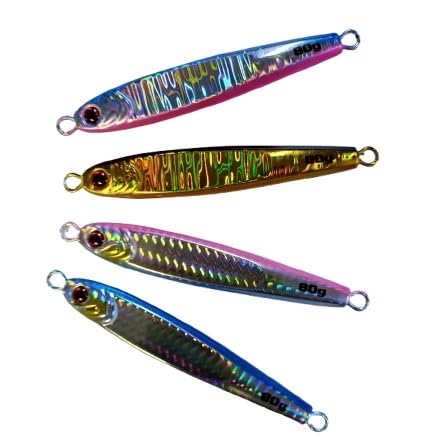 Amazon.co.jp: 【メタルジグ80g】TGベイト風 4本セット 高比重 ルアー