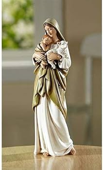 Amazon.co.jp: 聖母マリア 7インチ 樹脂製 立った像。純粋な真実の絵を