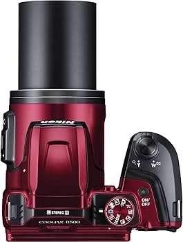 Amazon | Nikon Coolpix b500 Wi - Fiデジタルカメラ(レッド) – (認定