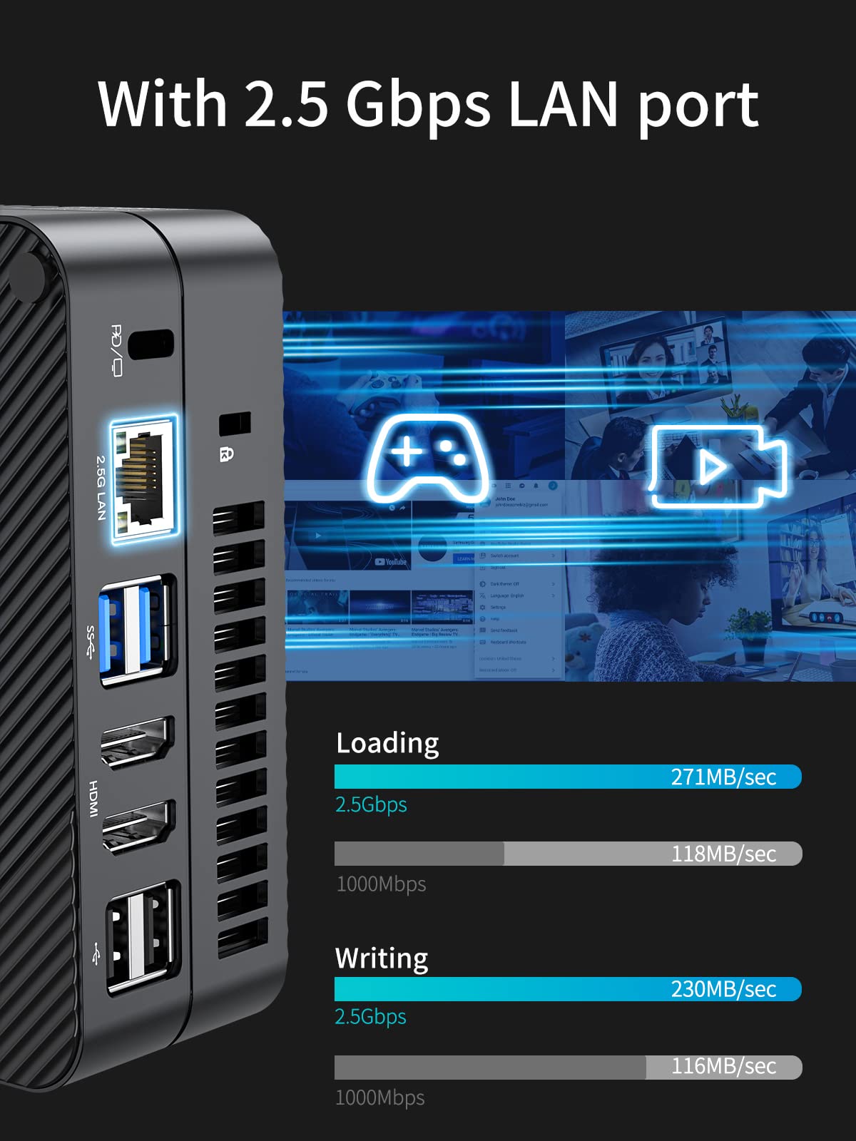 Amazon.com: MINISFORUM DeskMini UM580 Mini PC AMD Ryzen 7 5800H