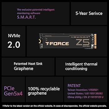 Amazon | TEAMGROUP T-Force Z540 1TB DRAM SLC キャッシュ 3D TLC