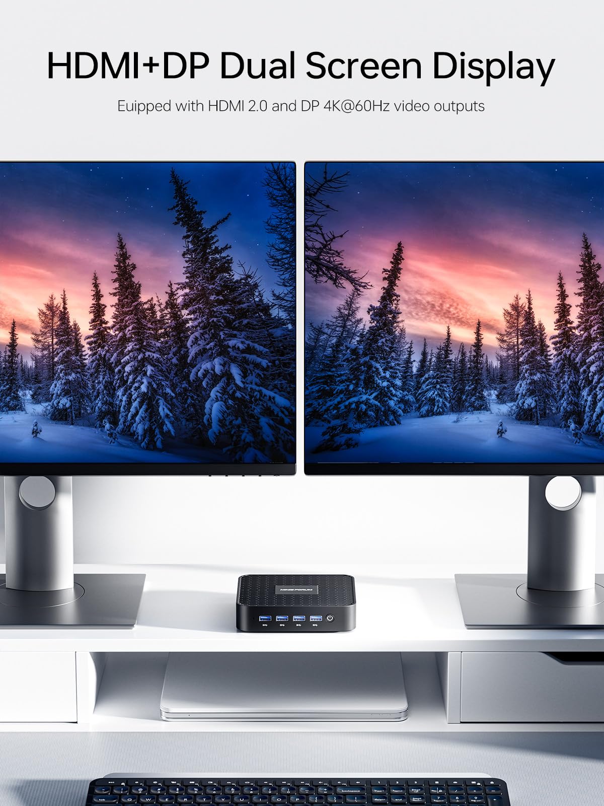 Amazon.com: MINISFORUM GK41 Mini PC Celeron Processor J4125 Quad