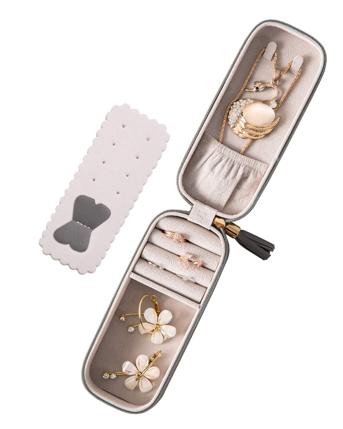 Amazon｜小さな宝石箱トラベルジュエリーボックスポータブルジュエリー