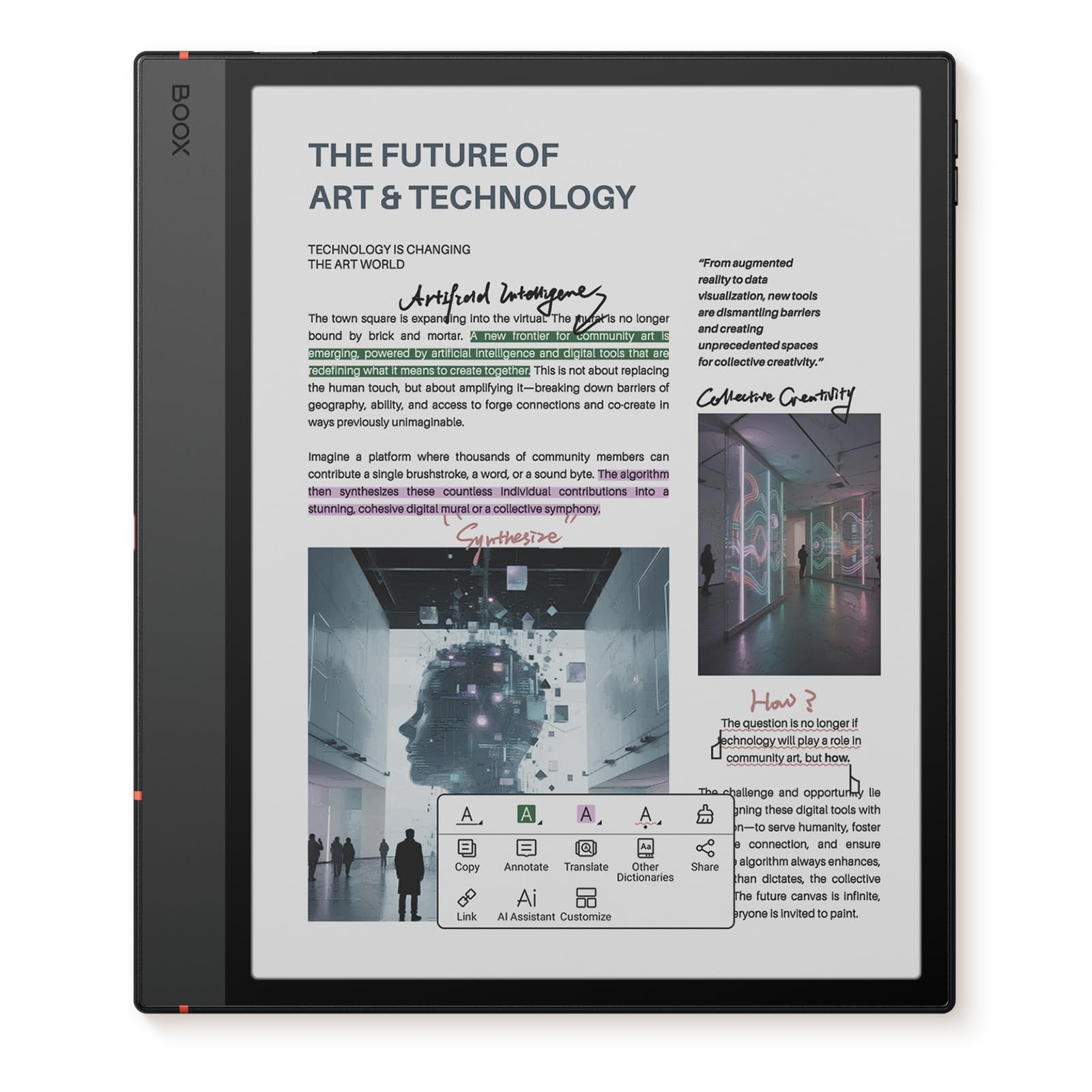 Amazon.co.jp: BOOX Note Air 5 C 10.3 Inch カラー電子書籍 E INK 6G