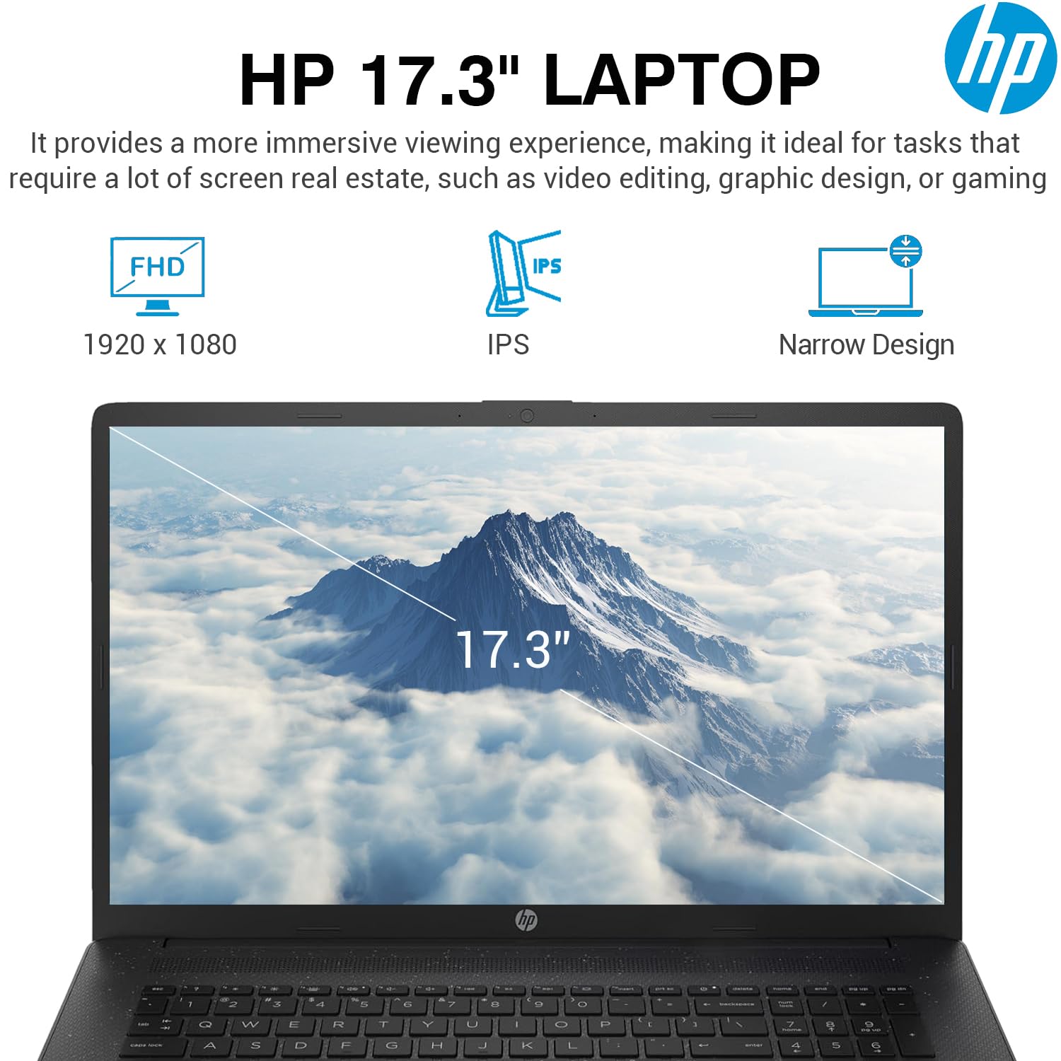 Amazon.com: HP 17 Inch Laptop Computer, FHD IPS 17.3 Laptop PC
