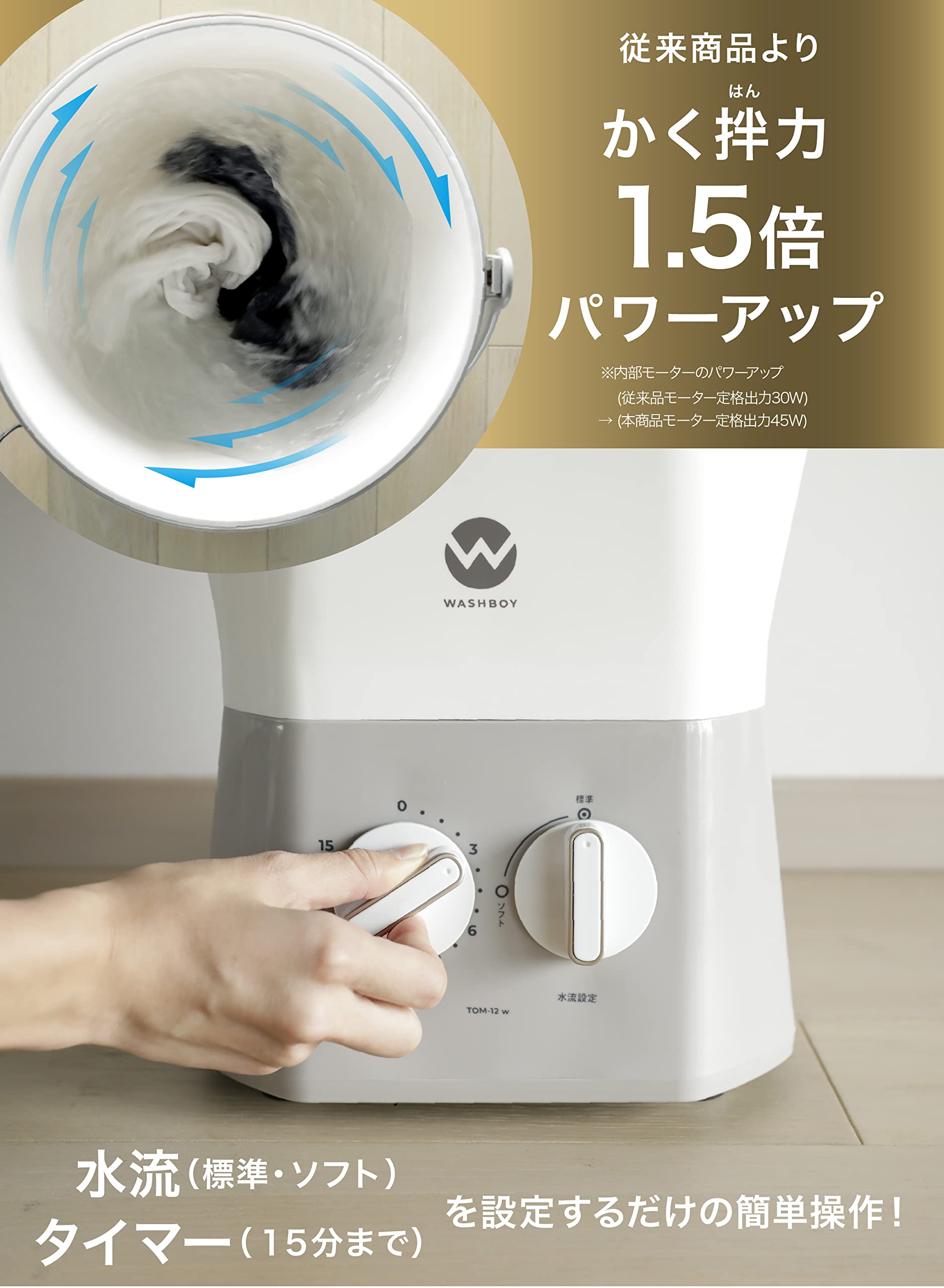 Amazon.co.jp: シービージャパン 洗濯機 [抗菌仕様] ホワイト 予洗い