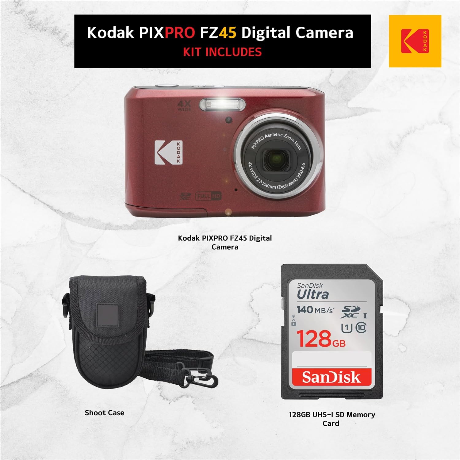 Amazon.com : Kodak PIXPRO FZ45 Digital Camera + Point & Shoot