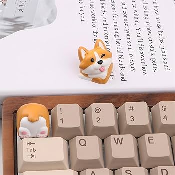 Amazon.com: ZMX Artisan Keycap,Cute Dog Keycaps Custom Keyboard