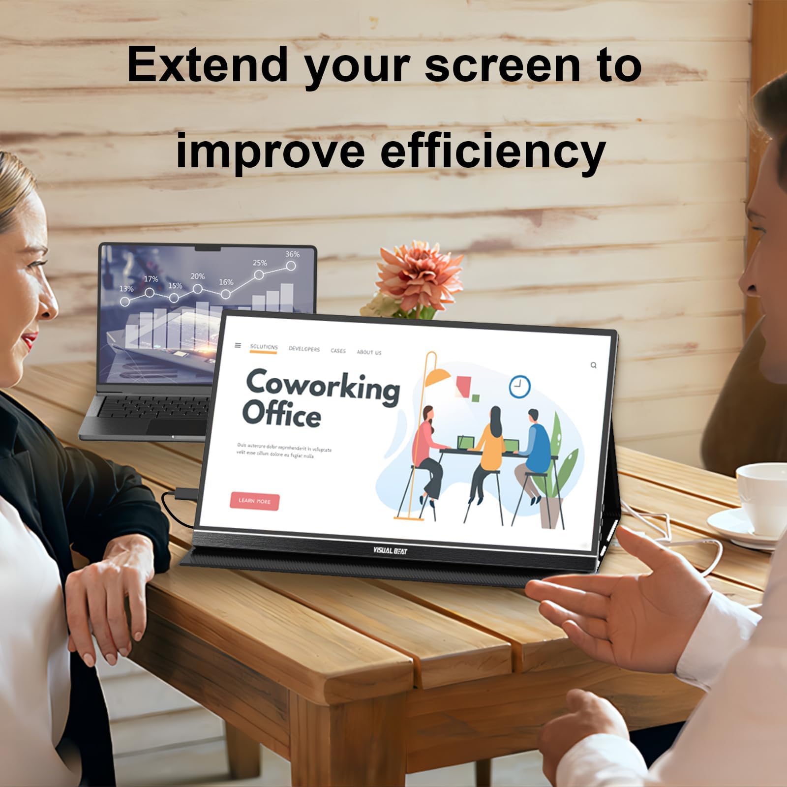 Amazon.co.jp: Visual Beat モバイルモニター タッチスクリーン 15.6