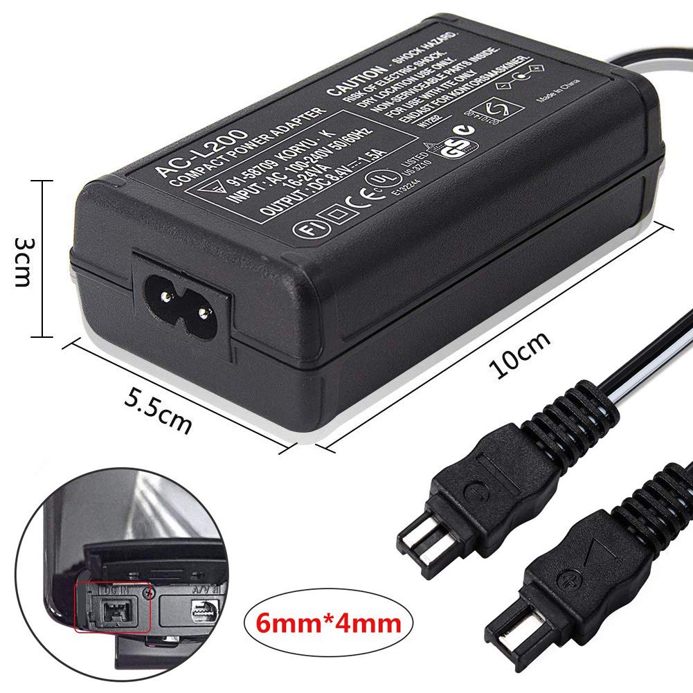 Amazon | AC-L200C ACアダプター Compatible SONY Handycam Camcorder