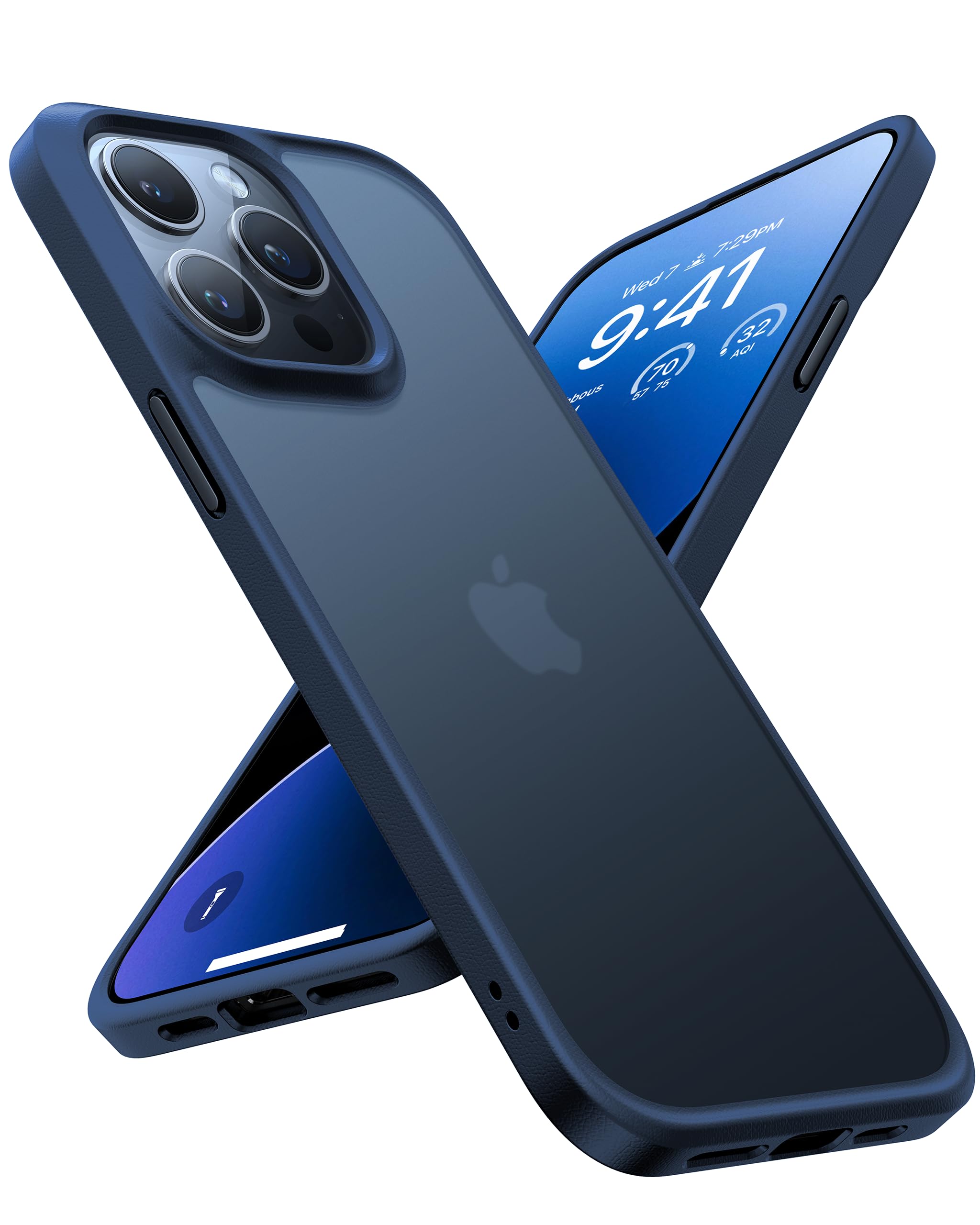 Amazon.com: TORRAS Shockproof for iPhone 15 Pro Max Case Blue