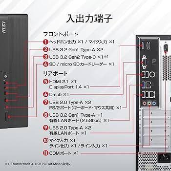 Amazon.co.jp: MSI ビジネスデスクトップPC Windows 11 Pro/インテル