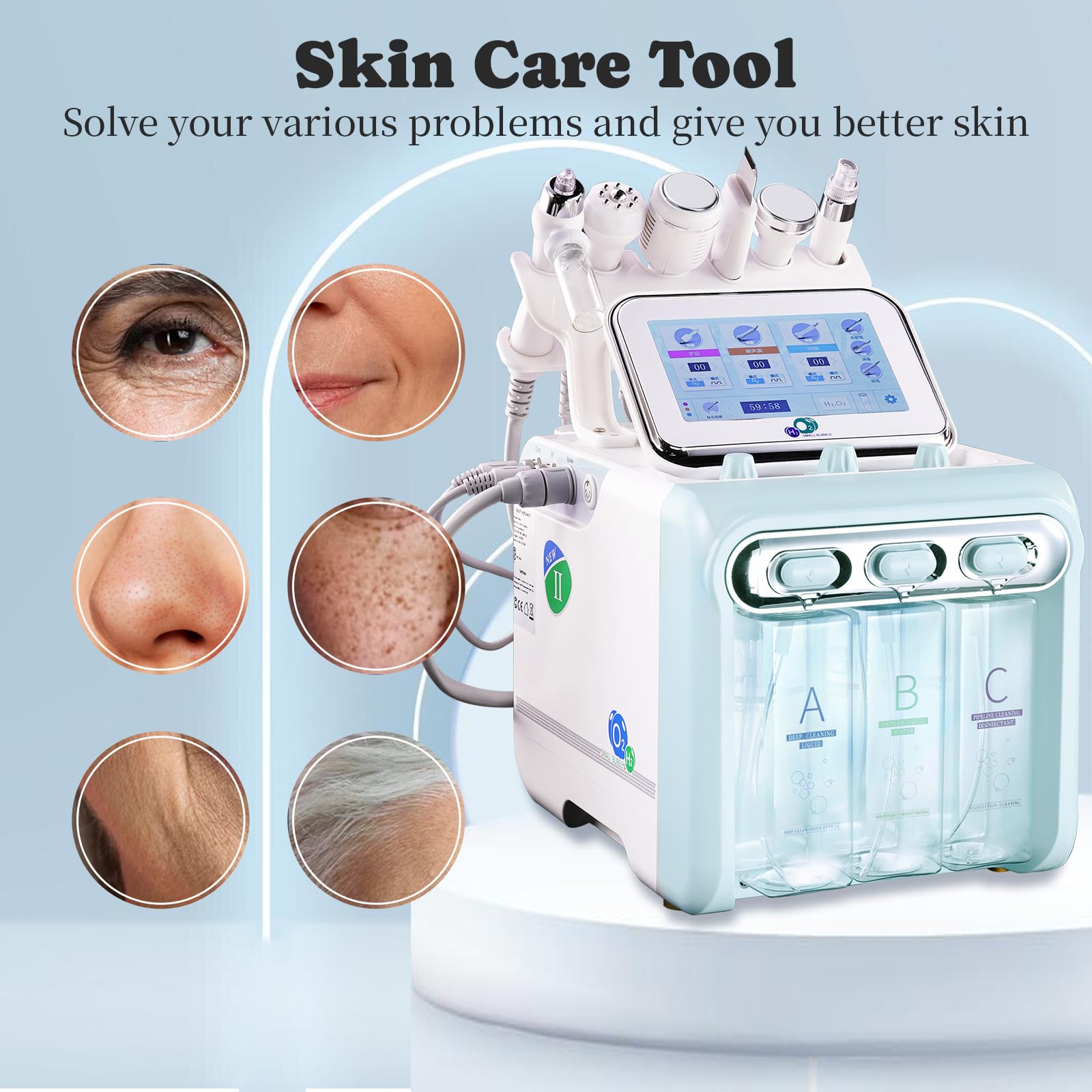 Amazon.com: Hydrogen Oxygen 7 in1 Facial Care Machine with Mask