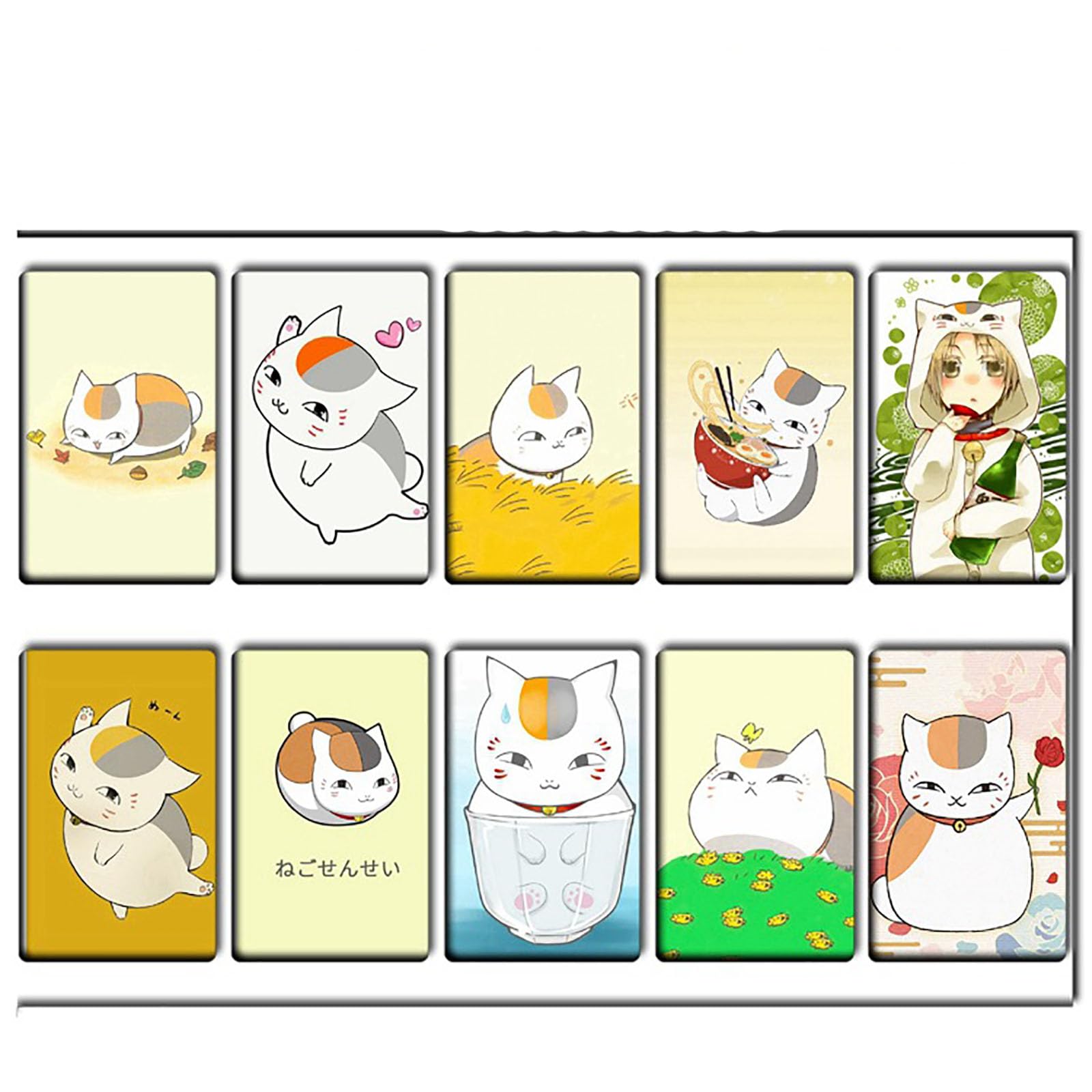 Amazon.co.jp: 夏目友人帳 ステッカーステッカー カードシール 10個