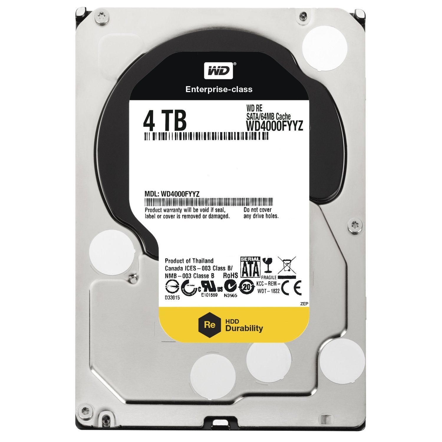 Amazon.com: Western Digital 4TB 3.5 Inch SATA III, 7200 RPM, 64 MB