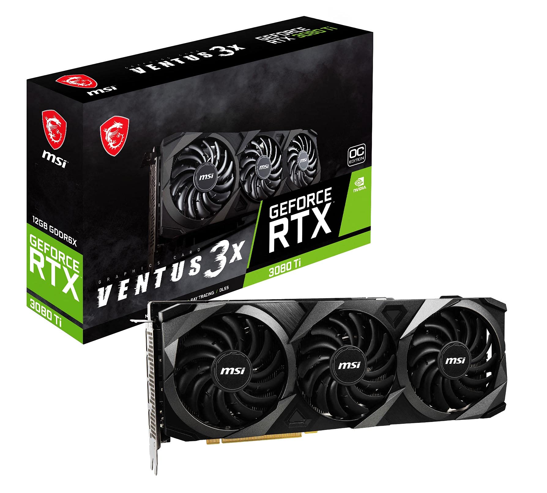 Amazon.com: msi Gaming GeForce RTX 3080 Ti 12GB GDRR6X 320-Bit