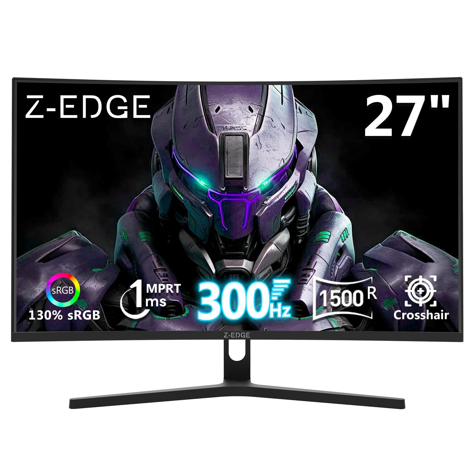 Amazon.com: Z-Edge 27 inch Curved Gaming Monitor, FHD 1080P 300Hz