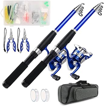 Amazon | 釣りセット 2本の2.1M釣り竿セット 初心者 ロッド・リール