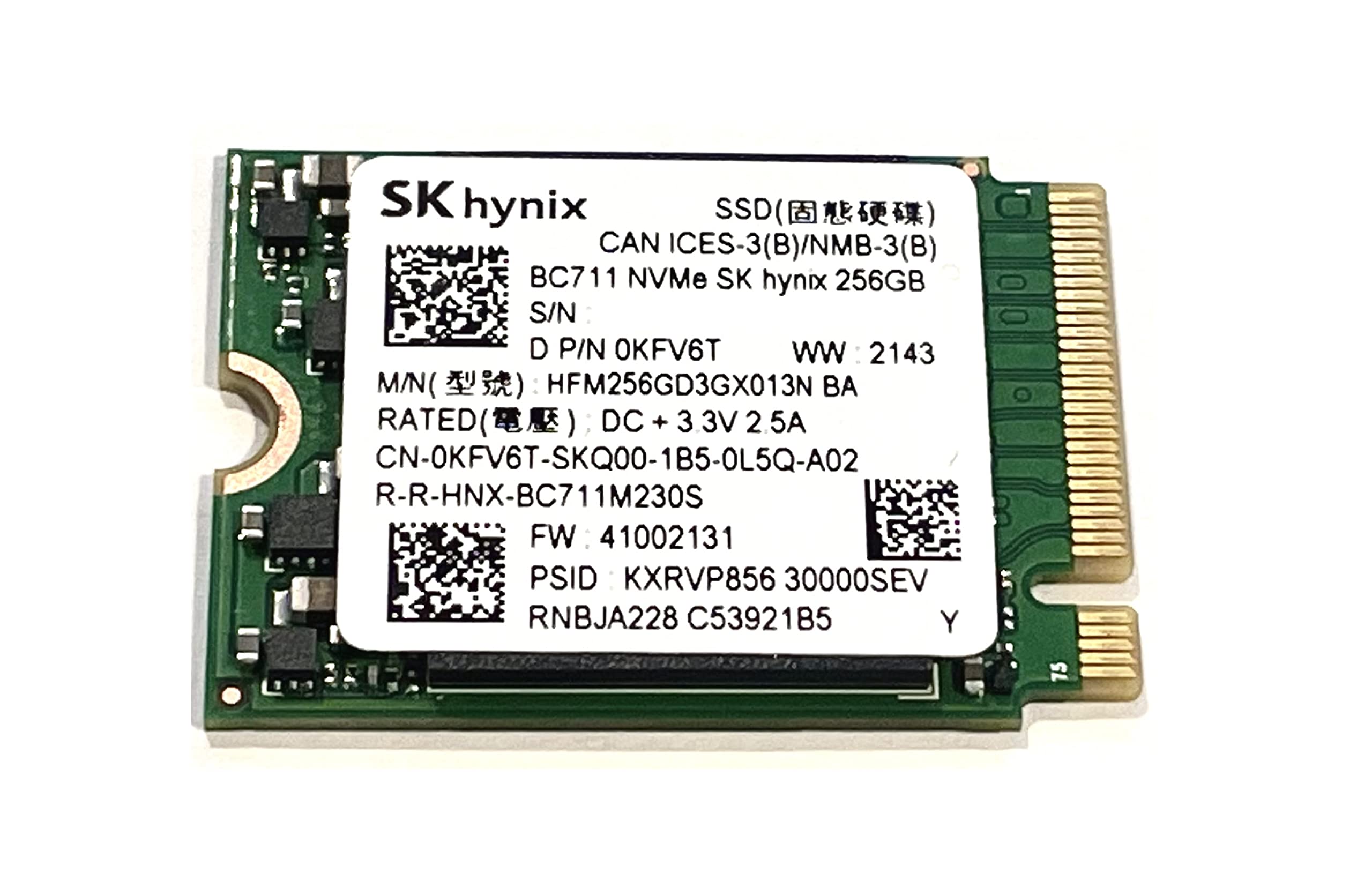 Amazon | OEM SK Hynix 256GB M.2 PCI-e NVME SSD 内蔵ソリッド