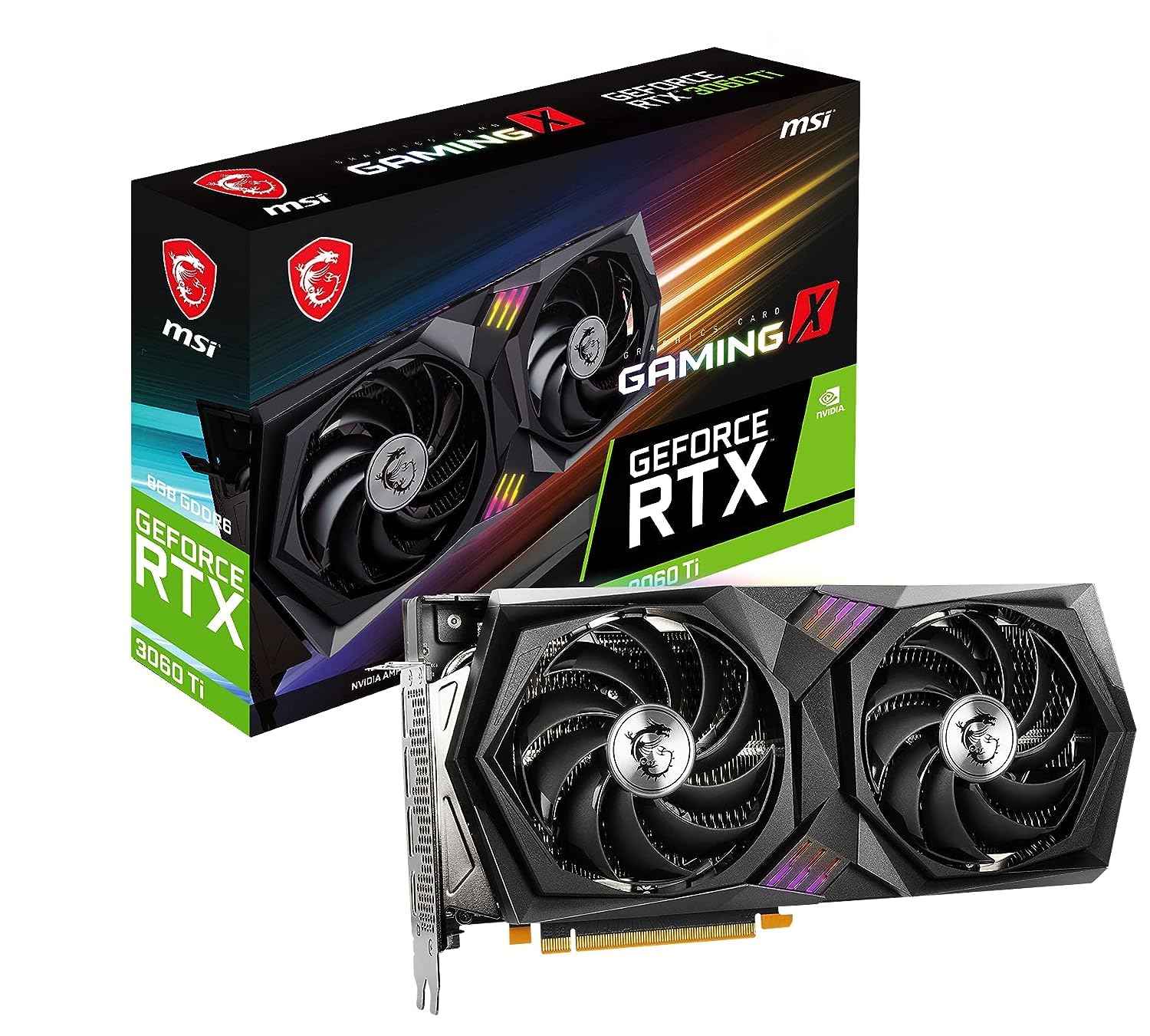 Amazon | MSI GeForce RTX 3060 Ti GAMING X 8G LHR グラフィックス