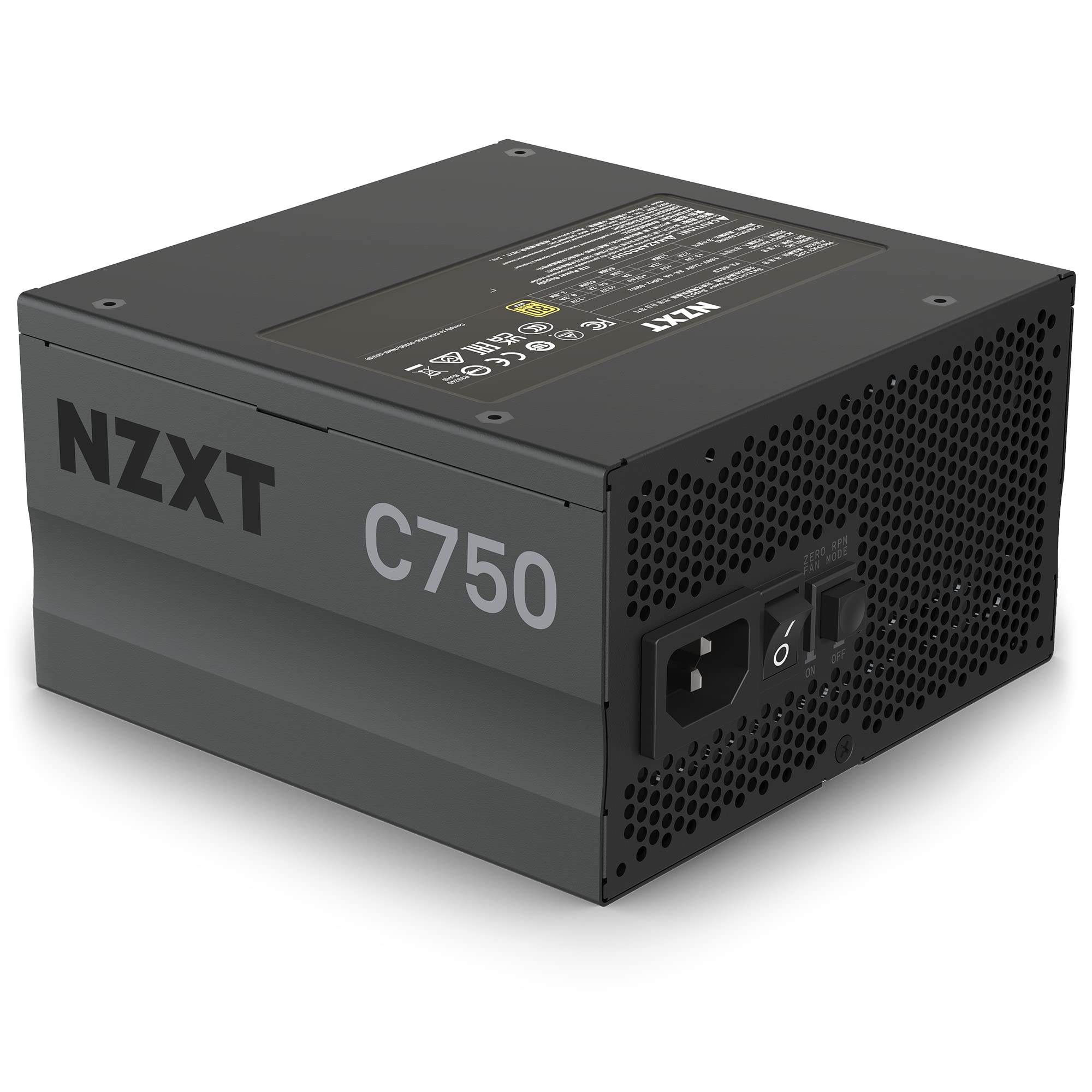 Amazon | NZXT C750 PC電源ユニット 750W 80PLUS Gold 2022年モデル PA