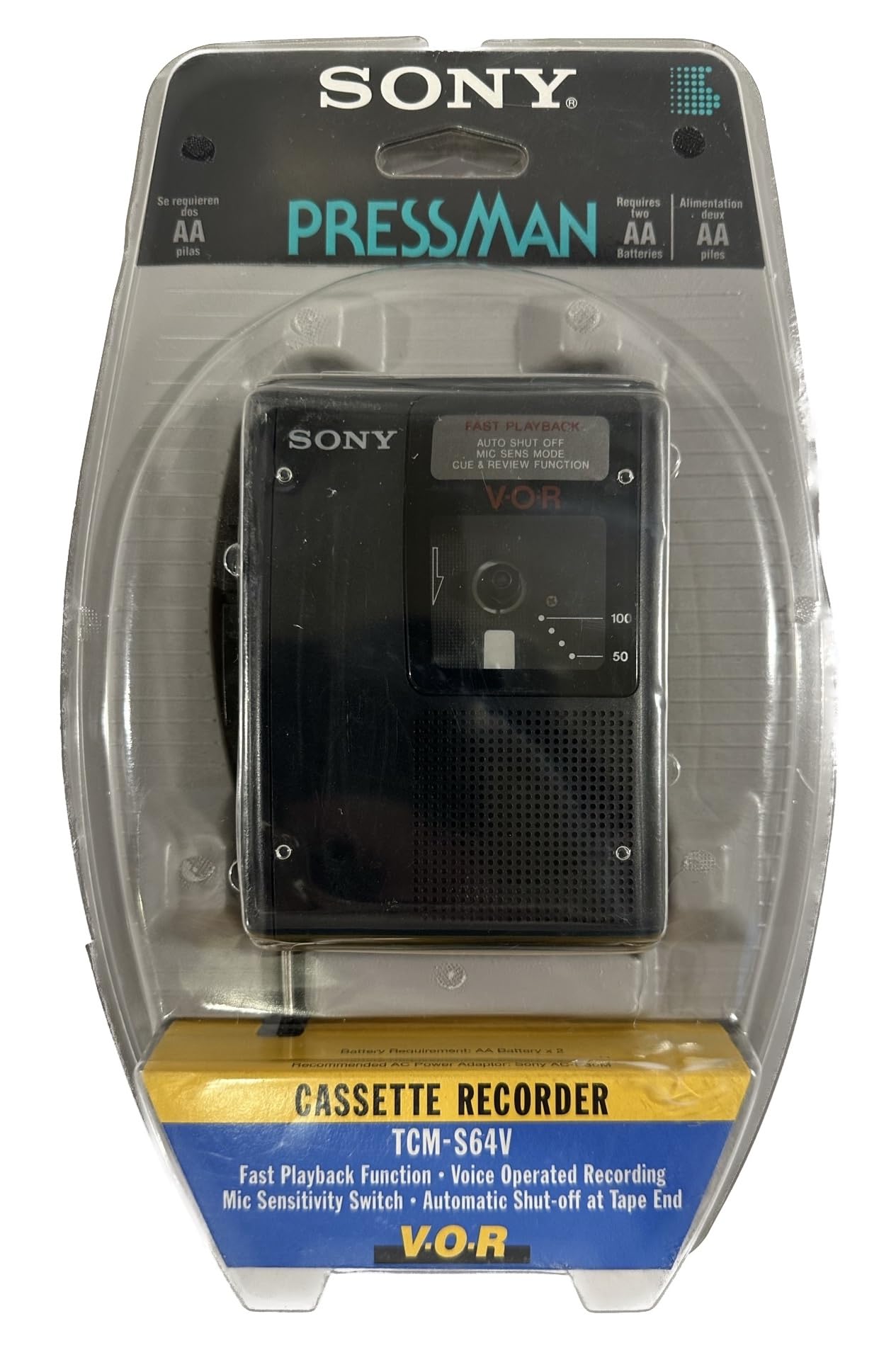 Amazon.co.jp: ソニー プレスマン カセットレコーダー TCM-S64V : 家電