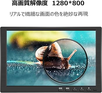 Amazon.co.jp: 10.1インチ 液晶 小型 モニター IPS 1280*800 全視野
