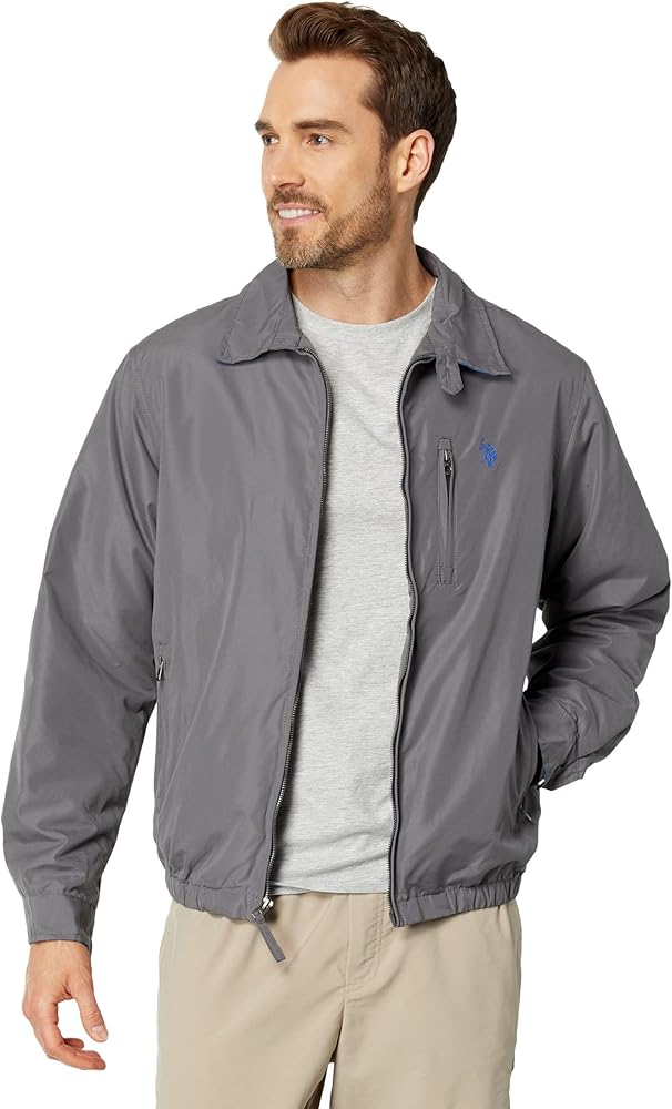 U.S. Polo Assn. Micro Golf Jacket Castlerock LG at Amazon Men's