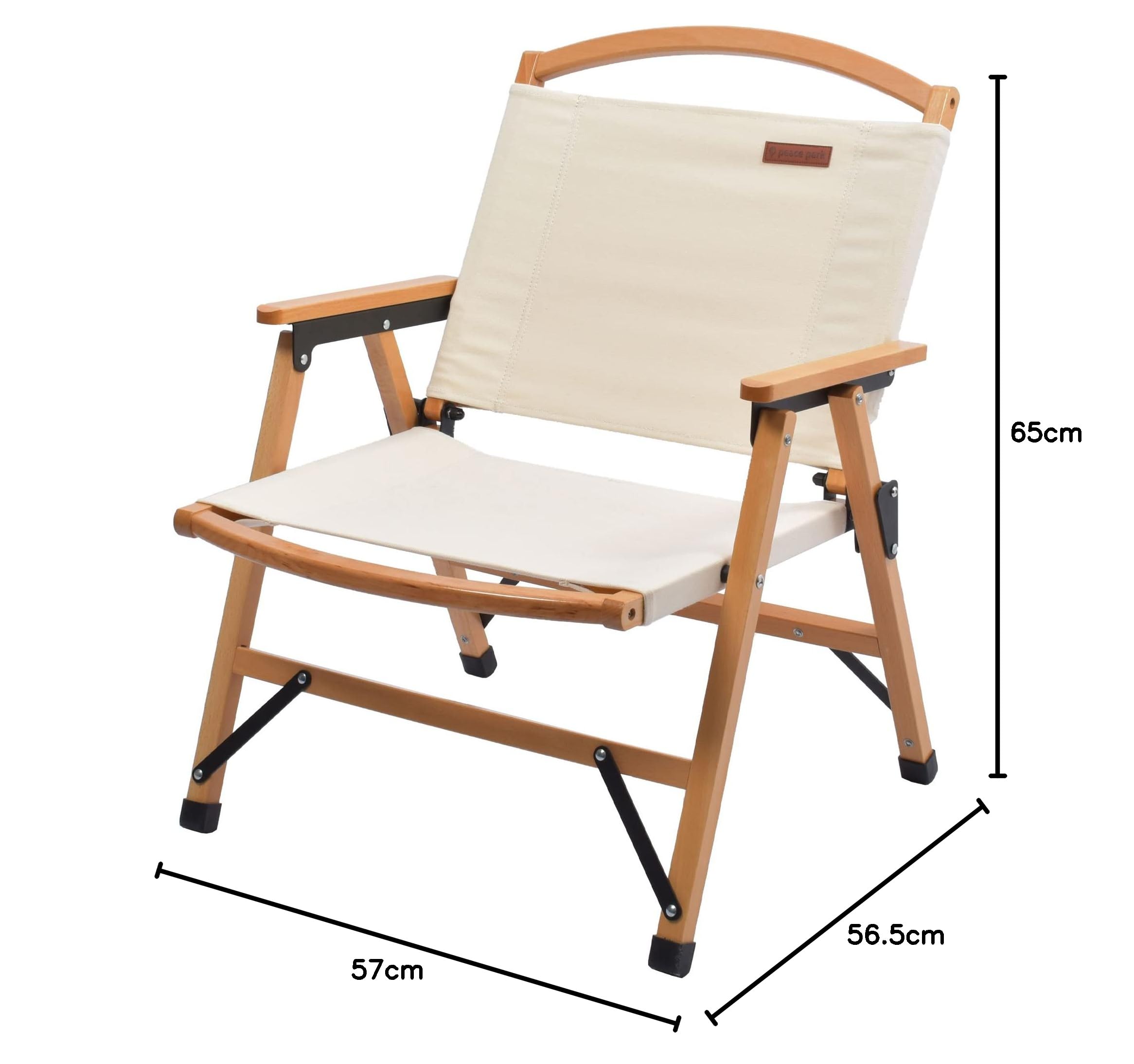 Amazon.co.jp: ピースパーク キャンプチェア ウッドチェアー