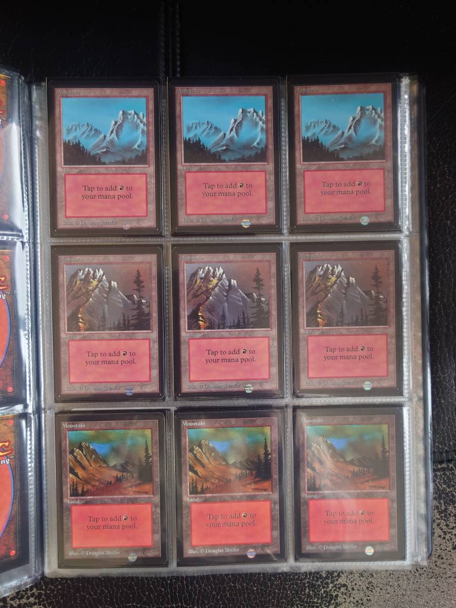 Amazon.co.jp: MTG ベータβ 基本土地 山A三枚セット(画像二枚目と三枚