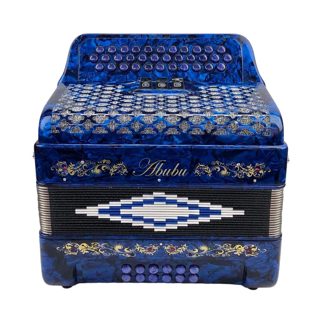 Amazon.com: Abubu 34-Key Accordion 3412 GCF (Blue) : Musical