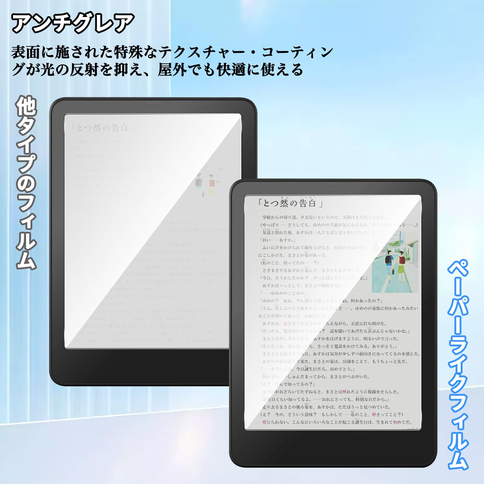 Amazon.co.jp: For New Kindle Paperwhite 12世代 フィルム 7インチ