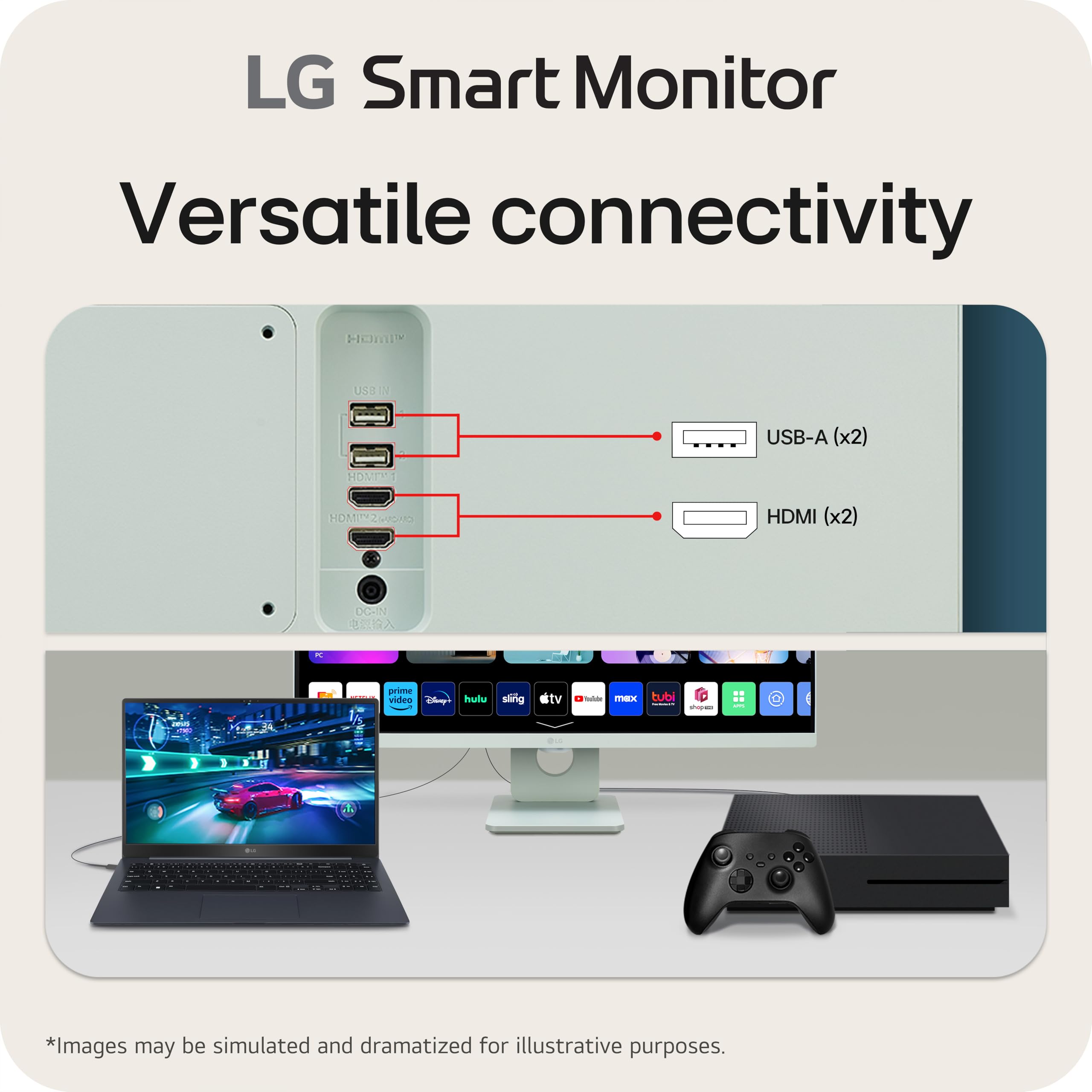Amazon.com: LG 27SR50F-G Smart Monitor 27-Inch FHD (1920x1080) IPS
