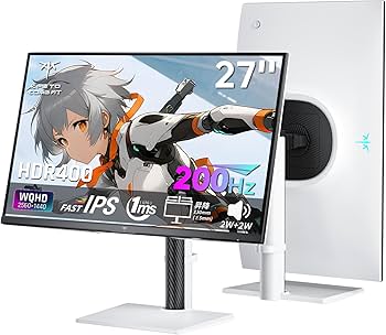 Amazon.co.jp: KTC 27インチ WQHD(2560×1440) 200Hzゲーミングモニター